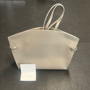 Aesther Ekme Architectural Cream Leather Tote - Women